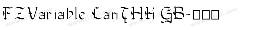 FZVariable LanTHK GB字体转换